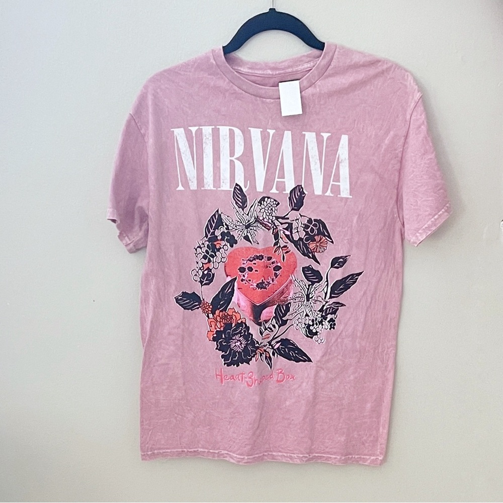 NIRVANA Graphic Tee Pink M